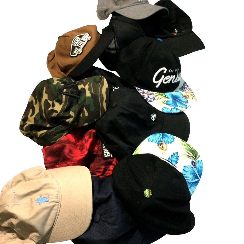 Bundle Street Hat Lot Vans Adidas Grizzly Griptape Official Genius Snapback 12pc